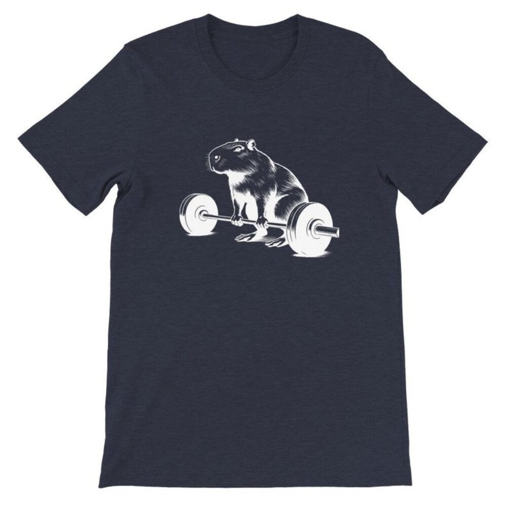 Lift Like Capybara Tee Unisex Animal Lover Shirt Funny Animal Tshirt - Picture 2 of 5